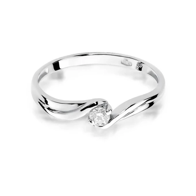 Gold Diamant Ring WeißGold EW-211 0.08ct