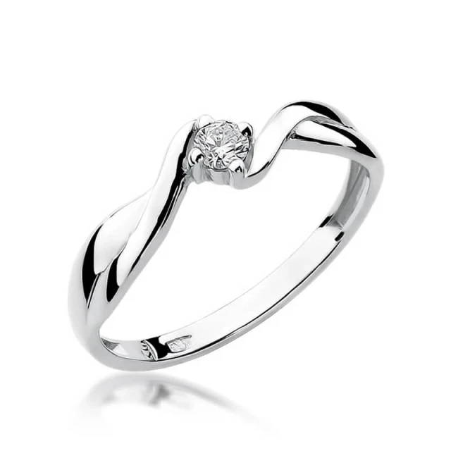 Gold Diamant Ring WeißGold EW-208 0.10ct