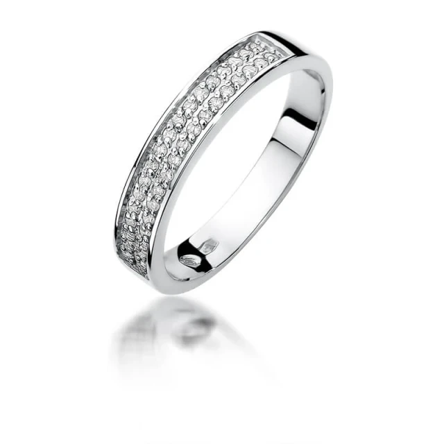 Gold Diamant Ring WeißGold EW-410 0.18ct