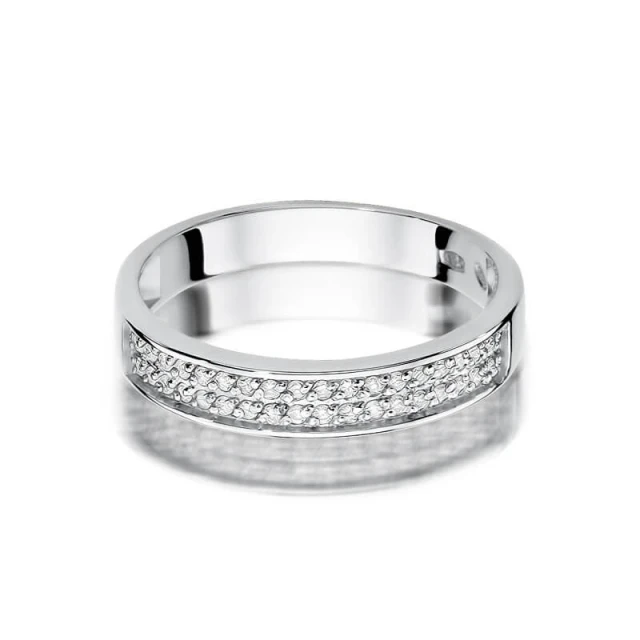 Gold Diamant Ring WeißGold EW-410 0.18ct