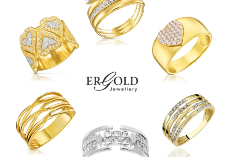 szeroki złoty pierścionek 333