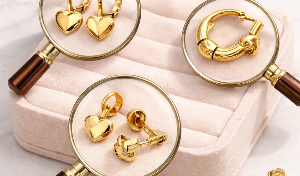 zapięcia złotych kolczyków